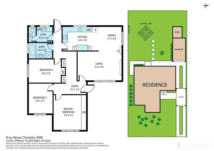 Floorplan of Homely house listing, 9 Ivy Street, Parkdale VIC 3195