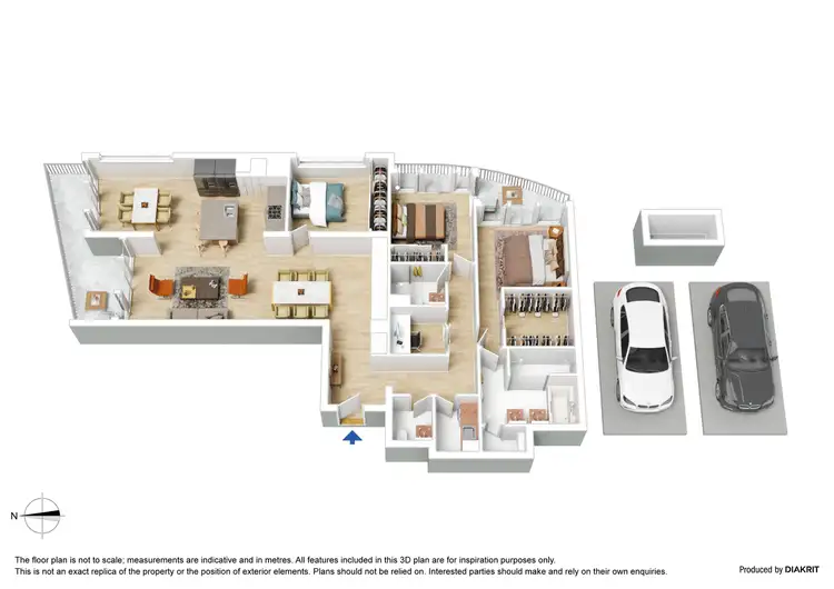 Floorplan of Homely apartment listing, 2605/50 Albert Road, South Melbourne VIC 3205