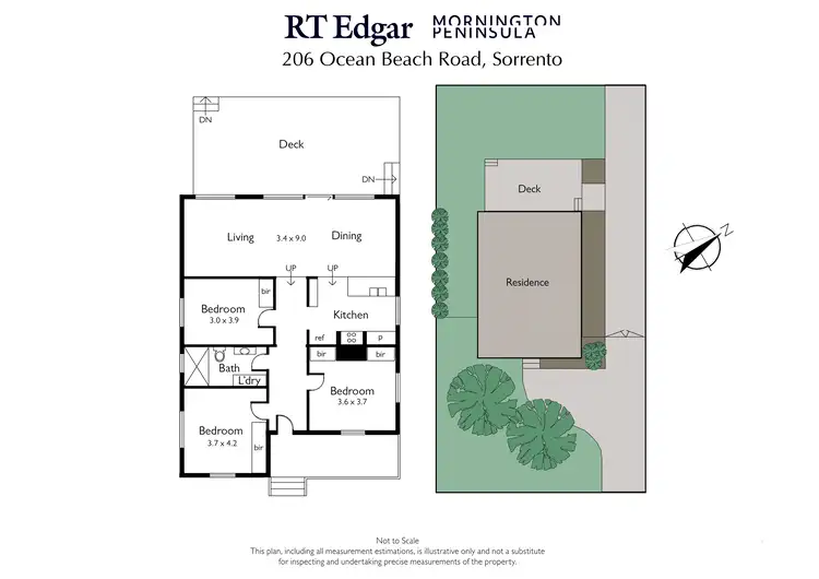 Floorplan of Homely house listing, 206 Ocean Beach Road, Sorrento VIC 3943