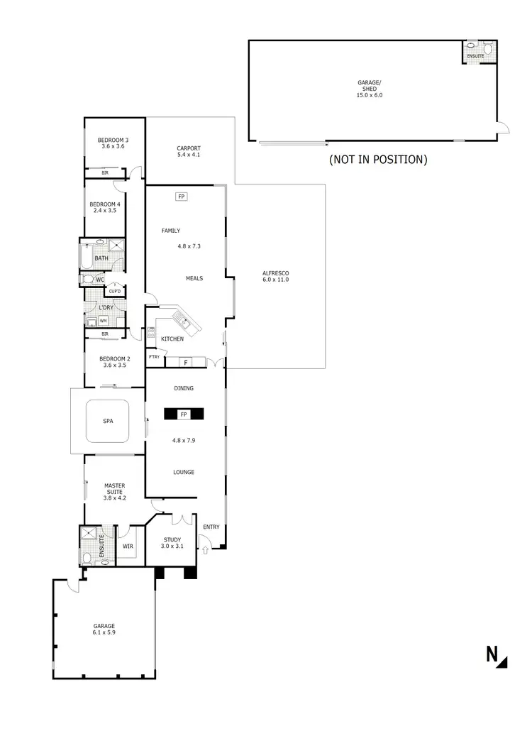 Floorplan of Homely house listing, 425 Willowmavin Road, Kilmore VIC 3764
