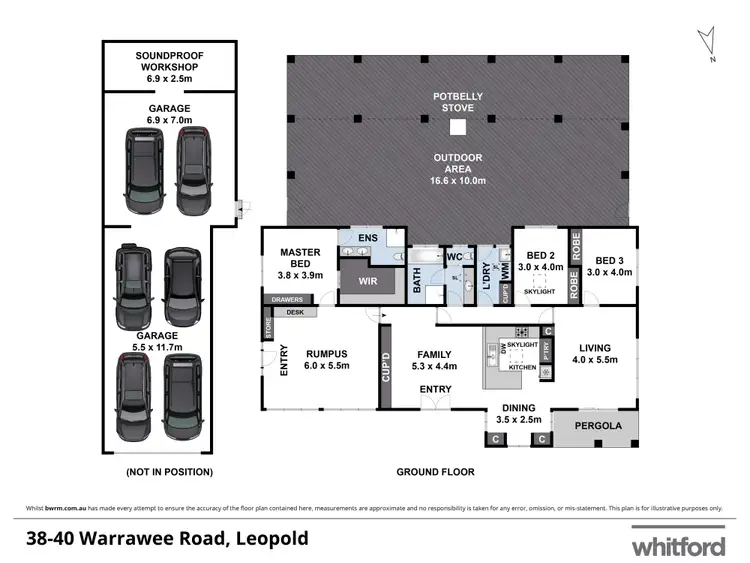 Floorplan of Homely house listing, 38-40 Warrawee Road, Leopold VIC 3224