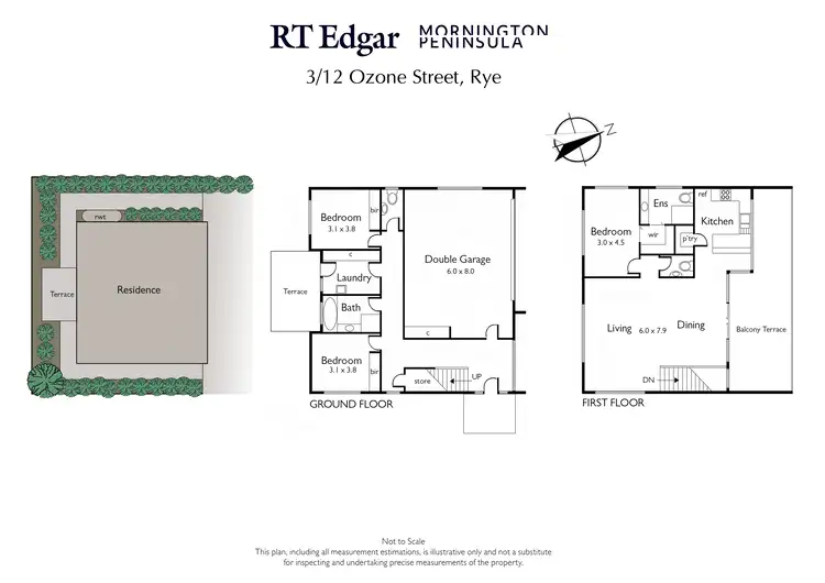Floorplan of Homely unit listing, 3/12 Ozone Street, Rye VIC 3941