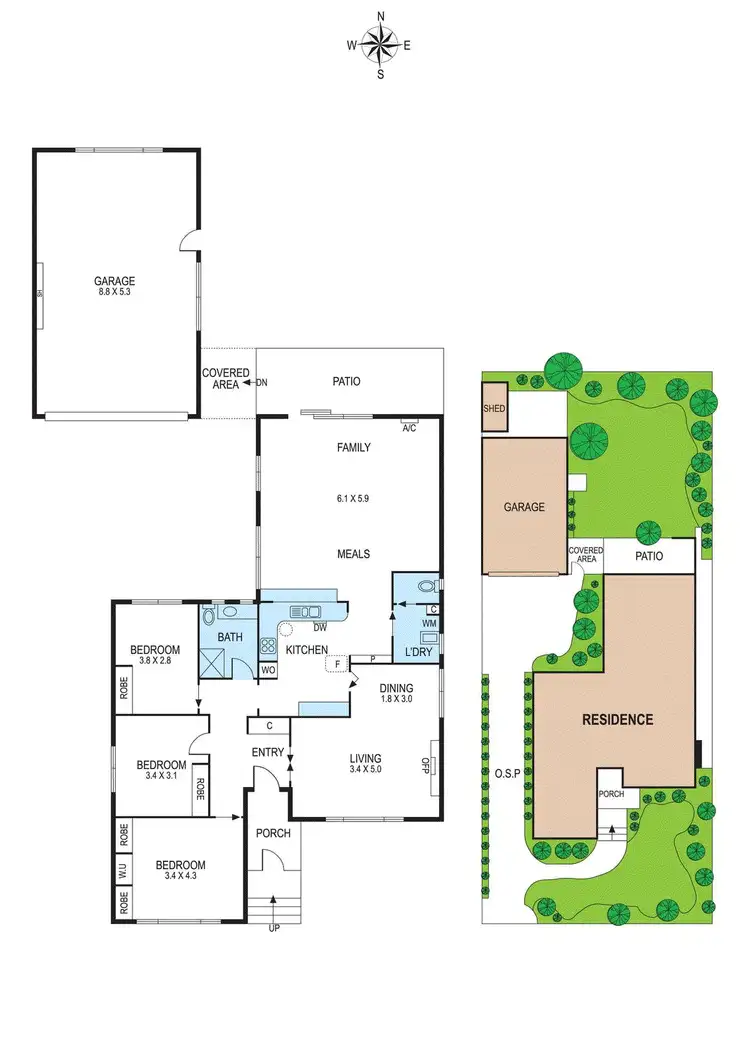 Floorplan of Homely house listing, 3 Kershaw Street, Bentleigh East VIC 3165