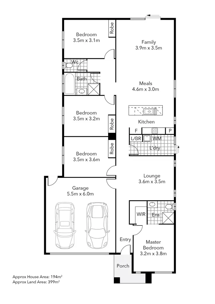 Floorplan of Homely house listing, 6 Daimler Drive, Smythes Creek VIC 3351