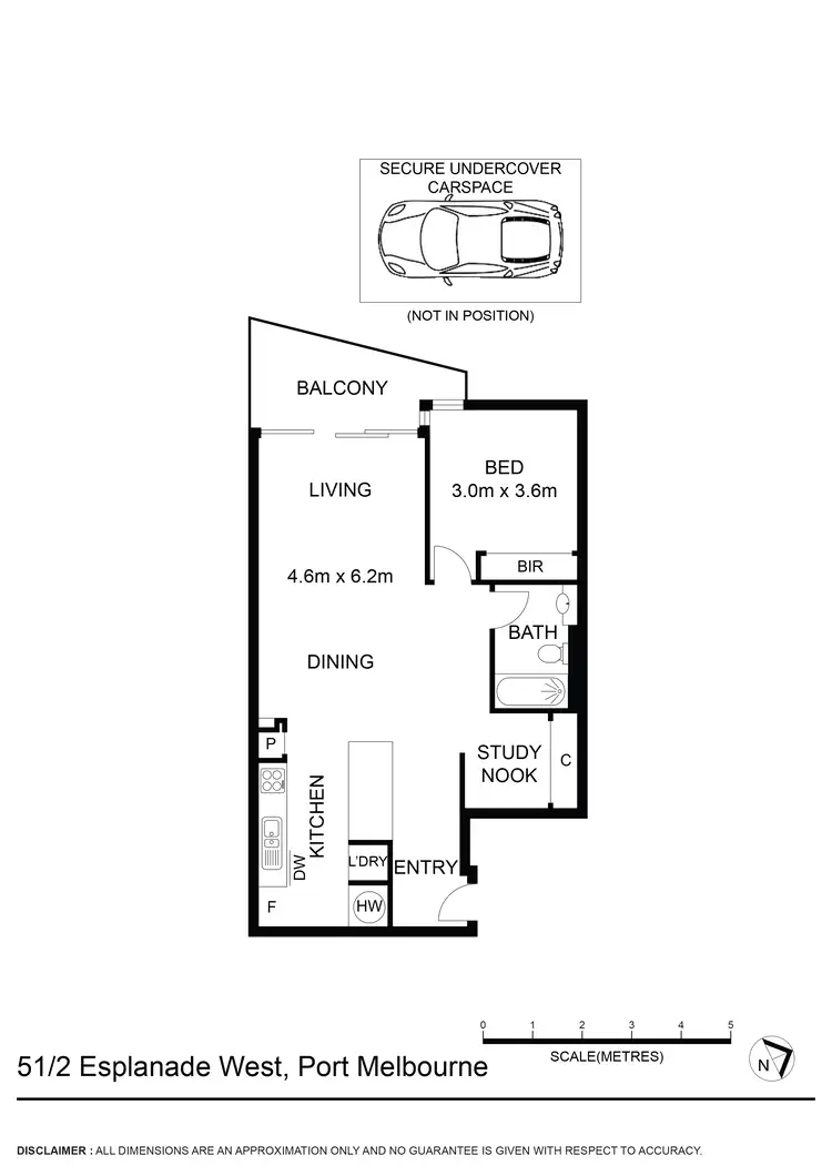 Floorplan of Homely apartment listing, 51/2 Esplanade West, Port Melbourne VIC 3207