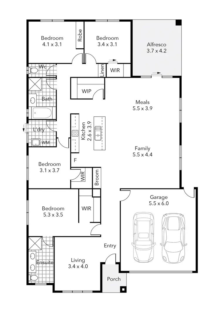 Floorplan of Homely house listing, 63 Mary Drive, Alfredton VIC 3350