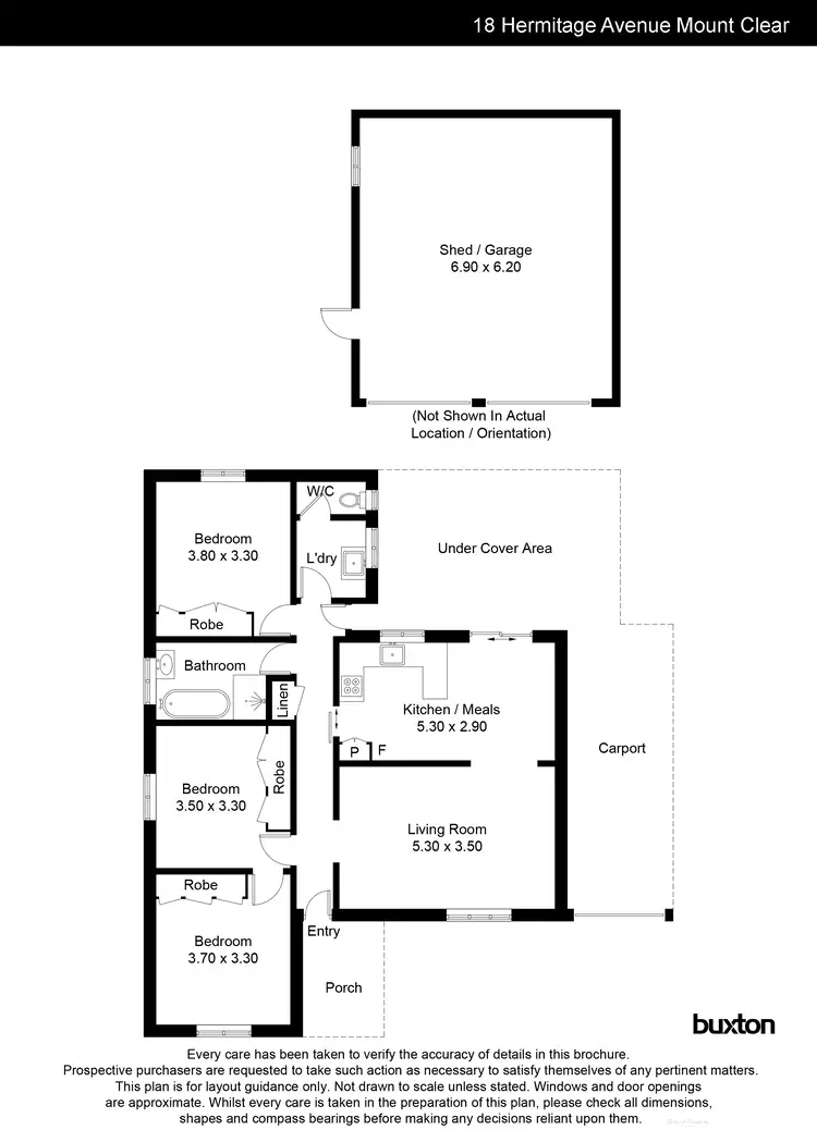 Floorplan of Homely house listing, 18 Hermitage Avenue, Mount Clear VIC 3350