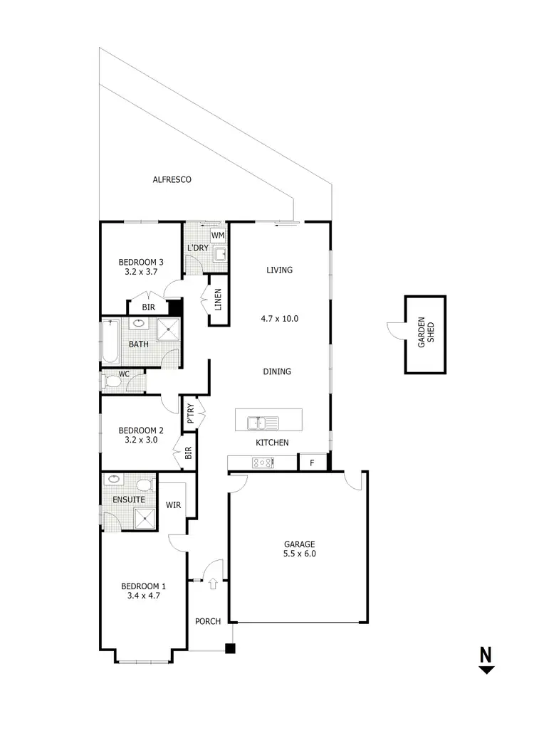 Floorplan of Homely house listing, 16 Greenfields Avenue, Kilmore VIC 3764