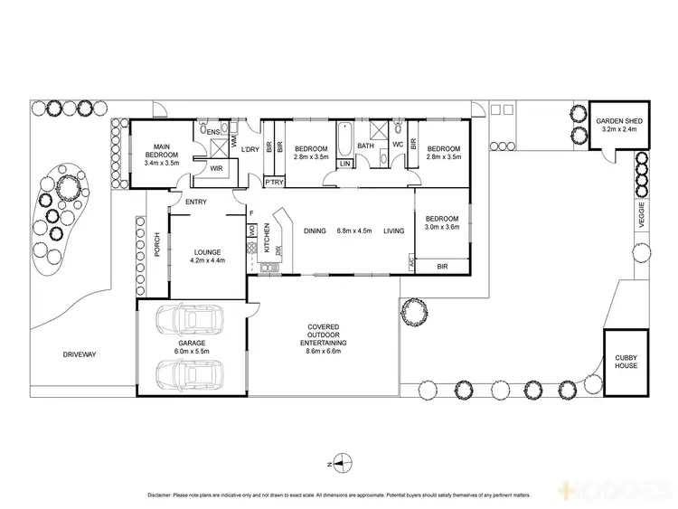 Floorplan of Homely house listing, 8 Felicity Court, Lara VIC 3212