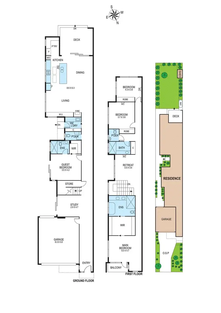 Floorplan of Homely townhouse listing, 318b McKinnon Road, Mckinnon VIC 3204