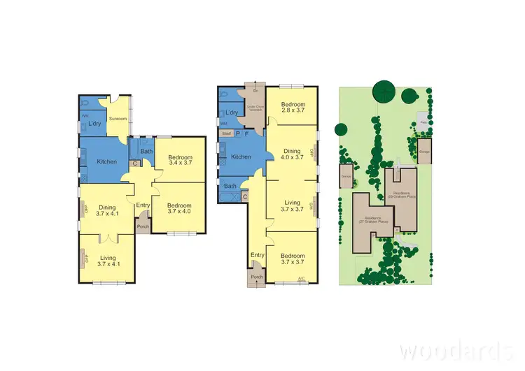 Floorplan of Homely house listing, 27-29 Graham Place, Box Hill VIC 3128
