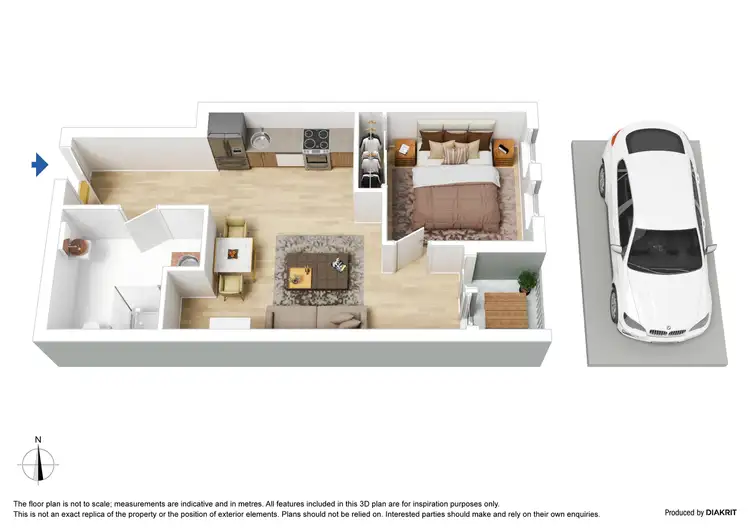 Floorplan of Homely apartment listing, 308/525 Rathdowne Street, Carlton VIC 3053