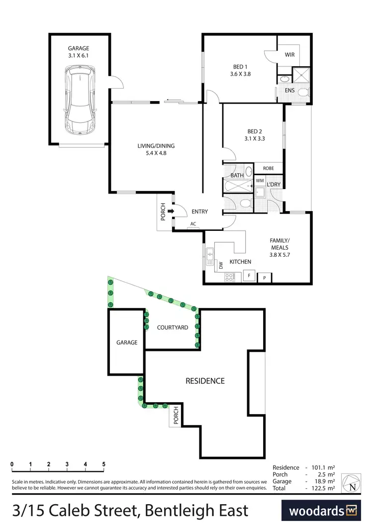 Floorplan of Homely unit listing, 3/15 Caleb Street, Bentleigh East VIC 3165