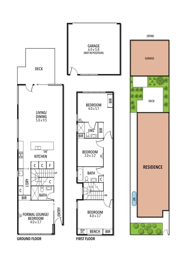 Floorplan of Homely house listing, 45 Hickford Street, Brunswick East VIC 3057