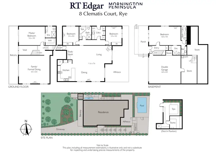 Floorplan of Homely house listing, 8 Clematis Court, Rye VIC 3941