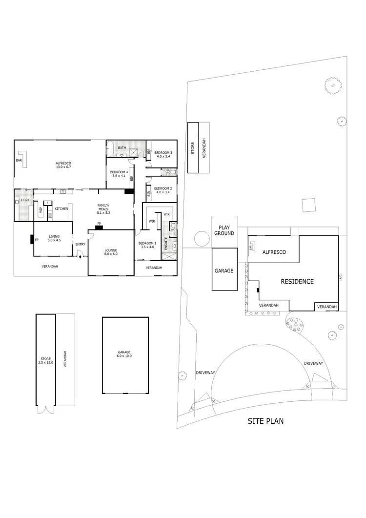 Floorplan of Homely house listing, 3 Kearns Close, Broadford VIC 3658