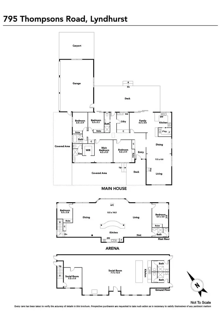 Floorplan of Homely rural property listing, 795 Thompsons Road, Lyndhurst VIC 3975