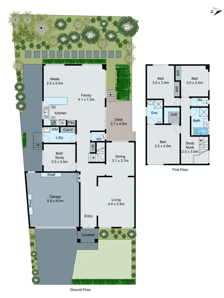 Floorplan of Homely townhouse listing, 5B Hayfield Road, Mount Waverley VIC 3149