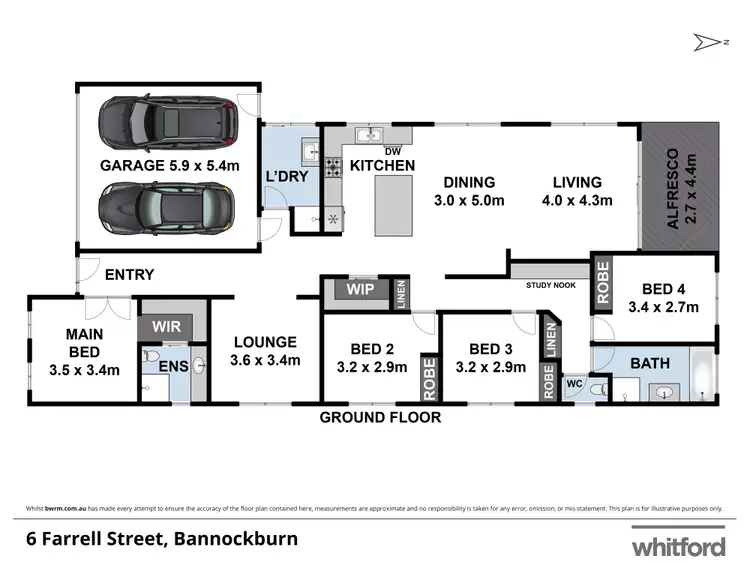 Floorplan of Homely house listing, 6 Farrell Street, Bannockburn VIC 3331