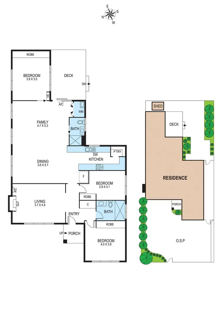 Floorplan of Homely house listing, 1/58 Blamey Street, Bentleigh East VIC 3165