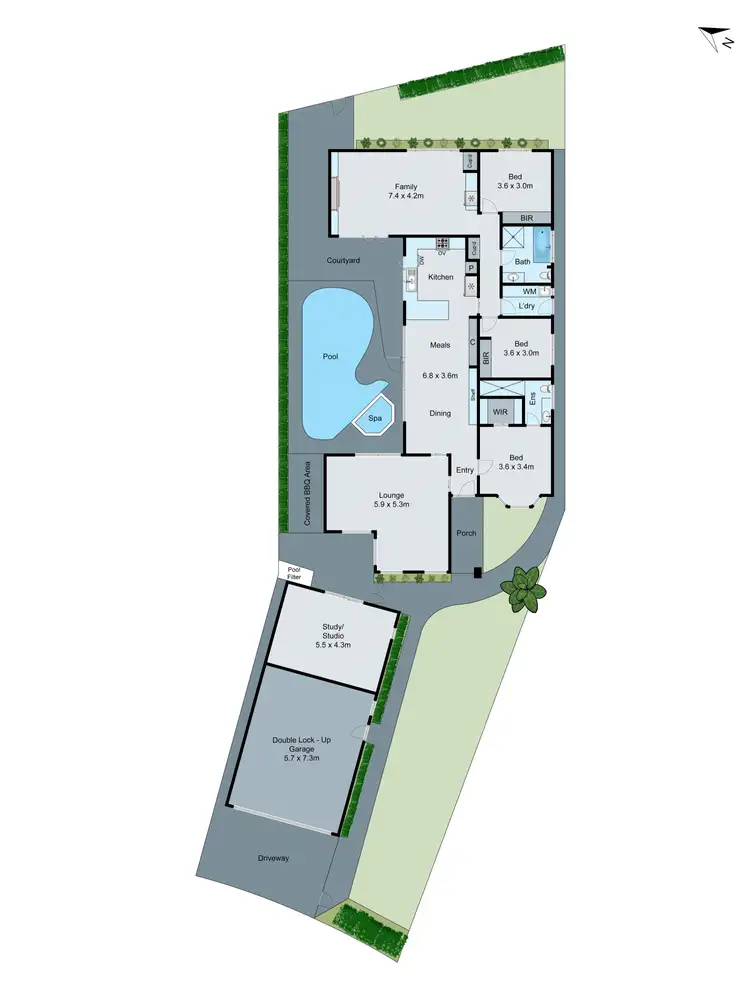 Floorplan of Homely house listing, 95 Tarongo Drive, Aspendale VIC 3195