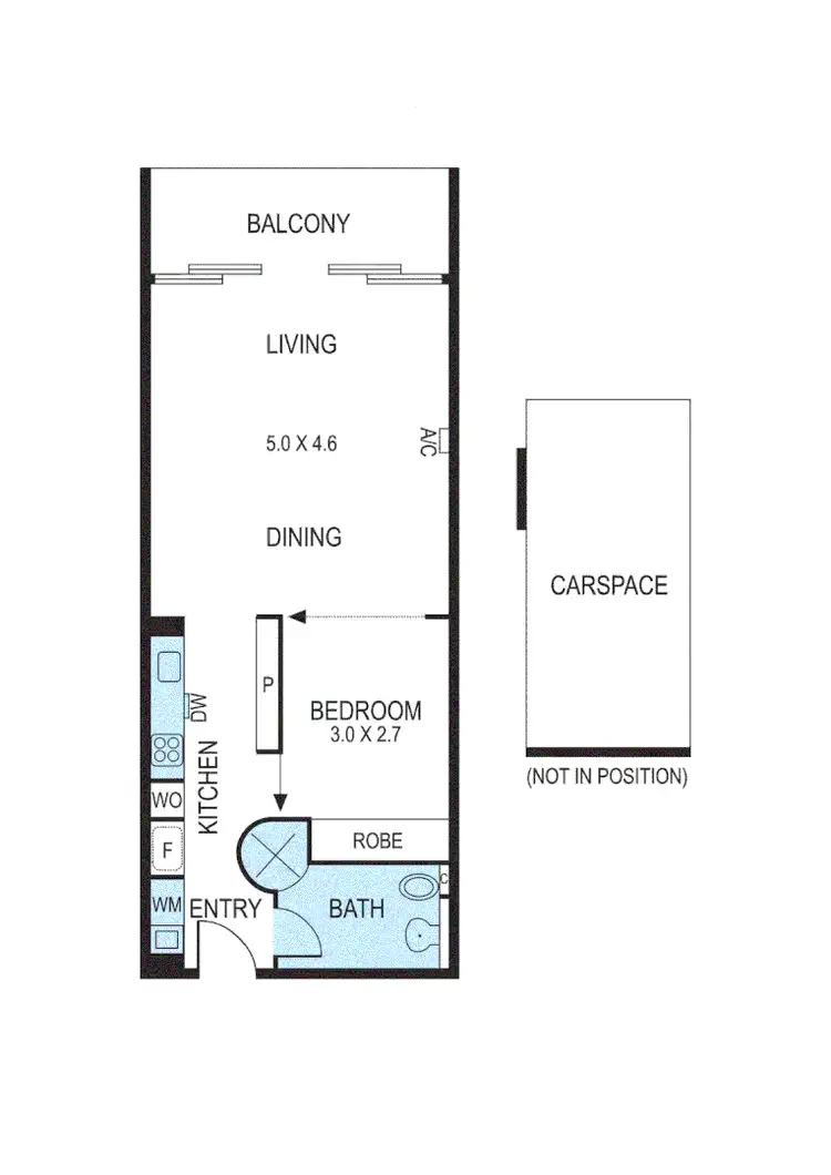 Floorplan of Homely apartment listing, 708/7 King Street, Prahran VIC 3181