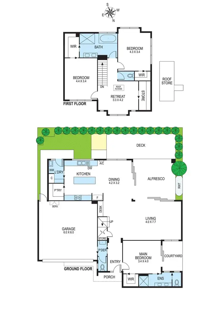 Floorplan of Homely townhouse listing, 2/4 The Parade, Clarinda VIC 3169