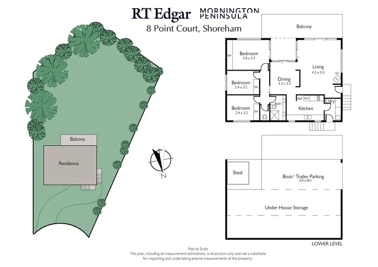 Floorplan of Homely house listing, 8 Point Court, Shoreham VIC 3916
