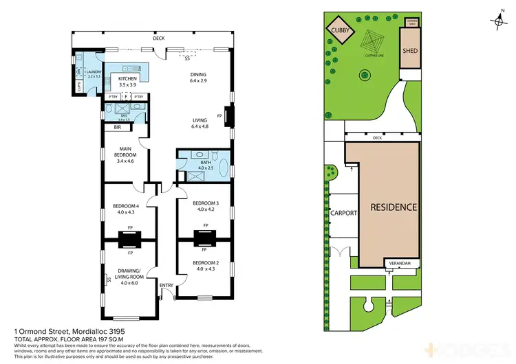 Floorplan of Homely house listing, 1 Ormond Street, Mordialloc VIC 3195