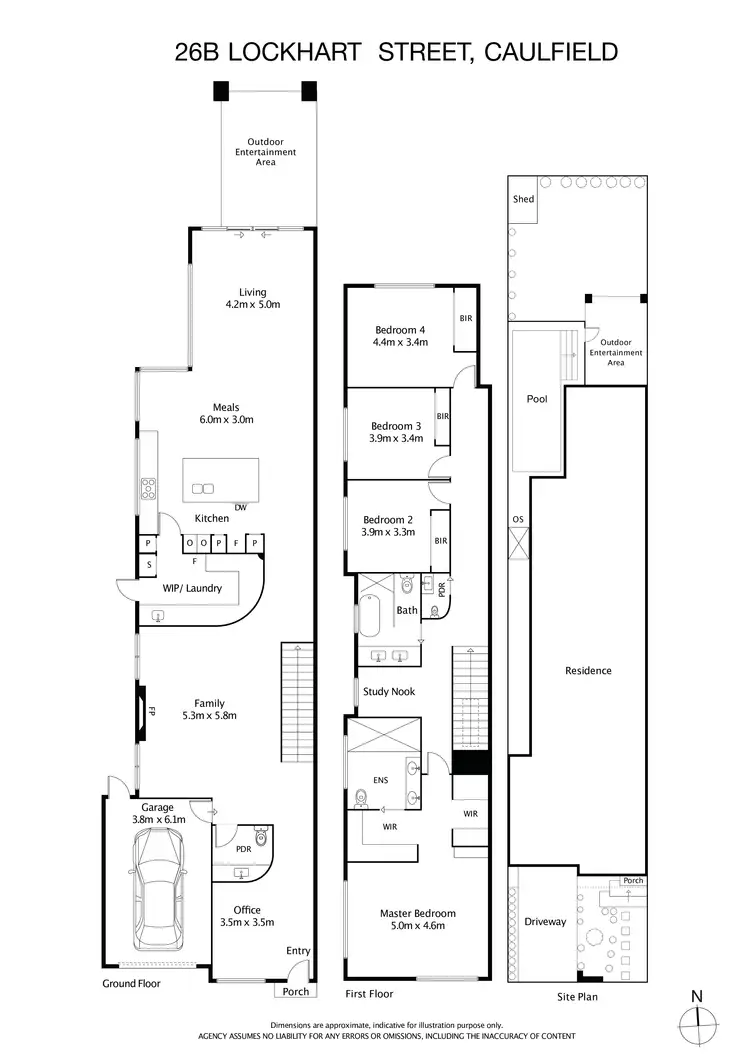Floorplan of Homely townhouse listing, 26b Lockhart Street, Caulfield VIC 3162
