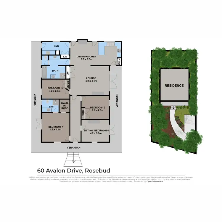 Floorplan of Homely house listing, 60 Avalon Drive, Rosebud VIC 3939