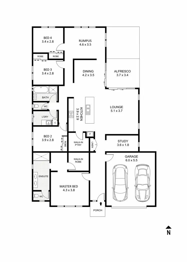Floorplan of Homely house listing, 20 Francis Court, Kilmore VIC 3764