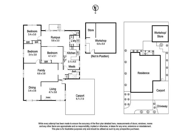 Floorplan of Homely house listing, 27 Collins Street, Heidelberg Heights VIC 3081
