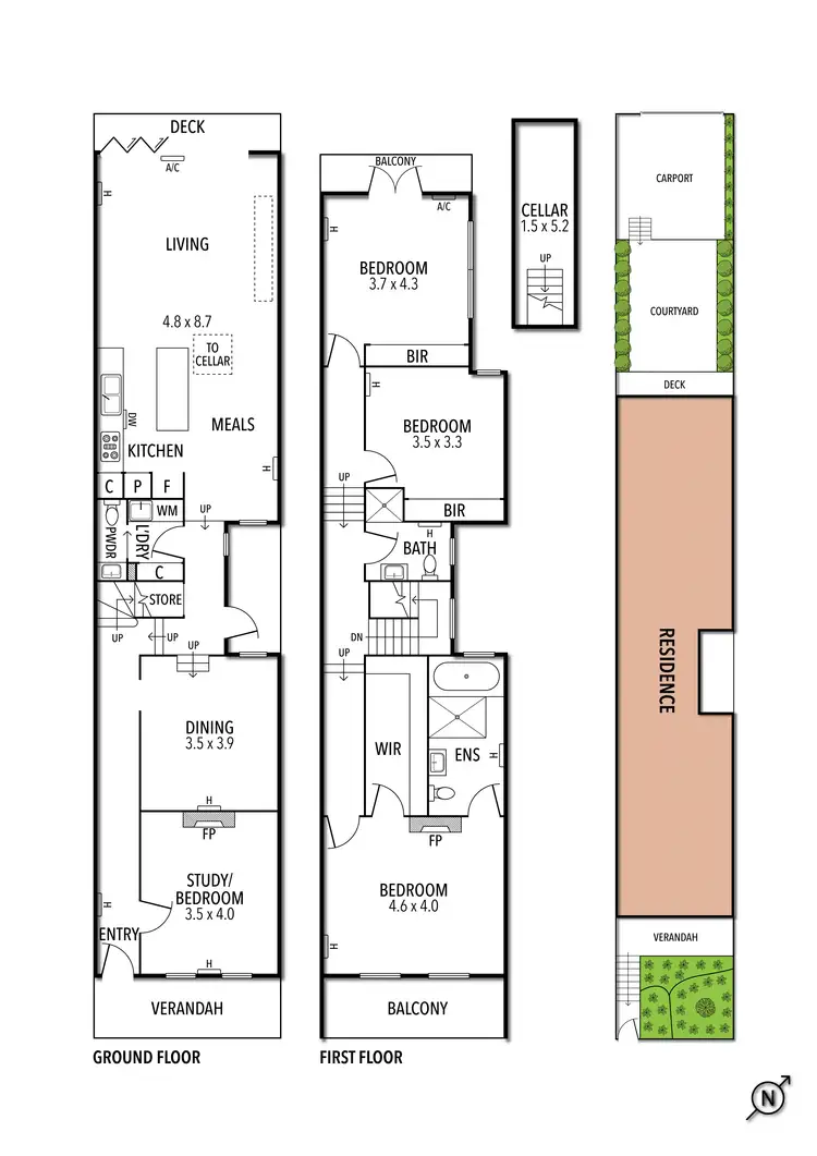 Floorplan of Homely house listing, 71 Park Drive, Parkville VIC 3052
