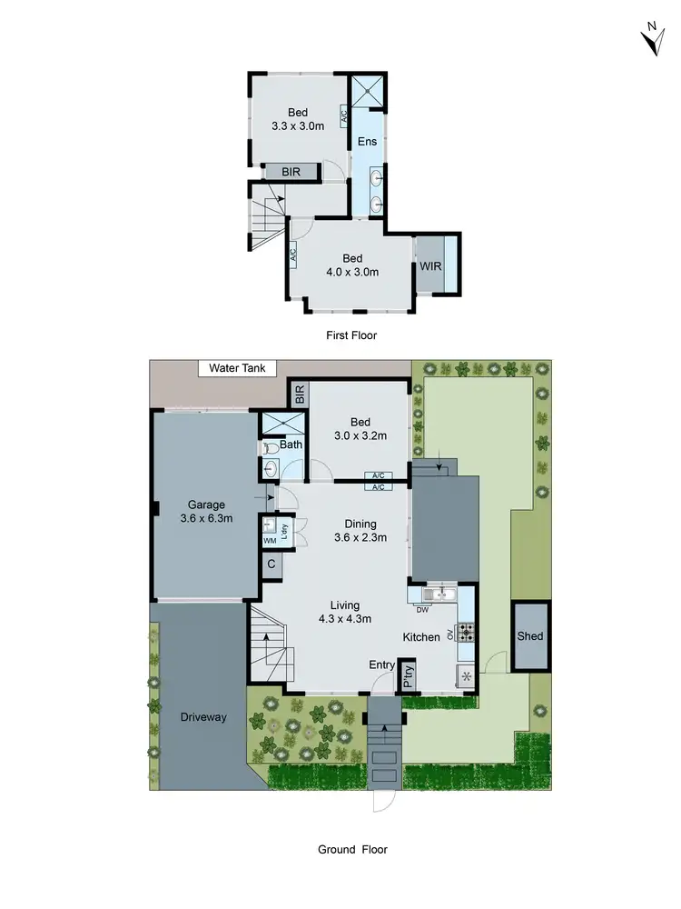 Floorplan of Homely townhouse listing, 40A Bishop Street, Oakleigh VIC 3166
