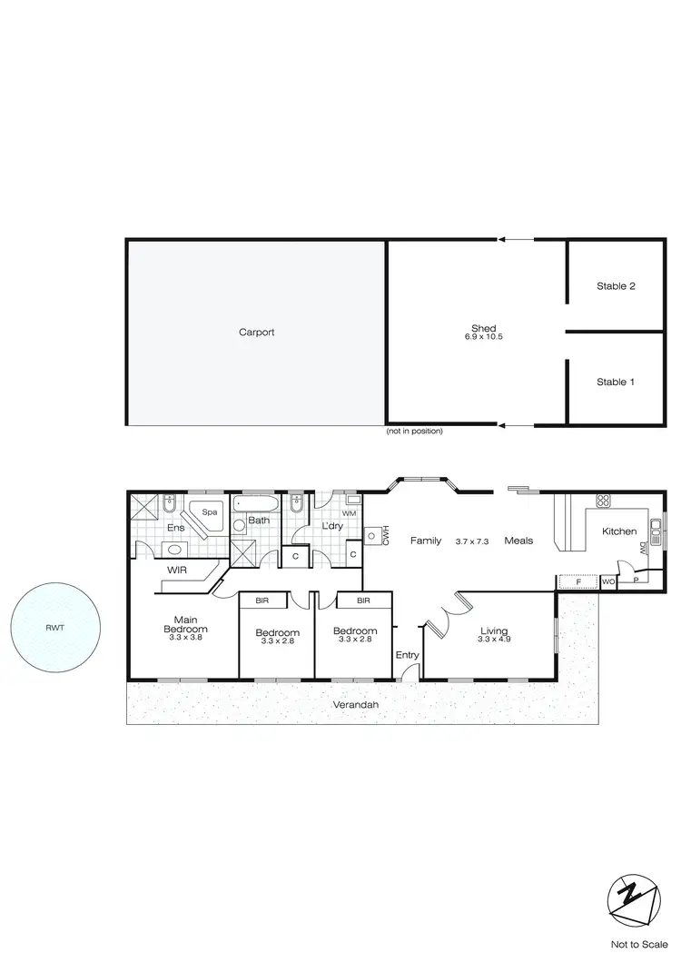 Floorplan of Homely house listing, 819 Brays Road, Ross Creek VIC 3351