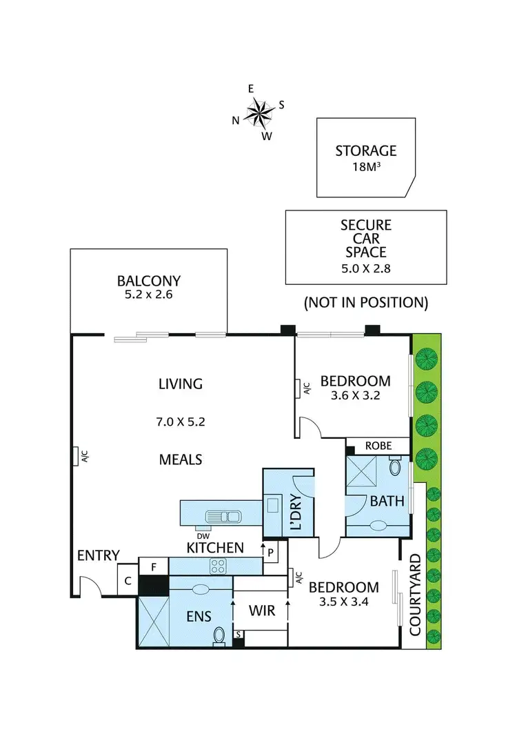 Floorplan of Homely apartment listing, 4/1 Morello Circle, Doncaster East VIC 3109