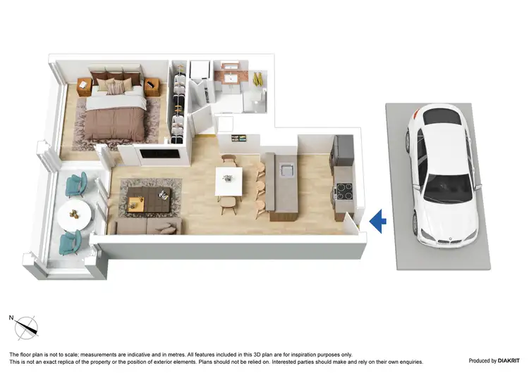 Floorplan of Homely apartment listing, 2909/63 Whiteman Street, Southbank VIC 3006