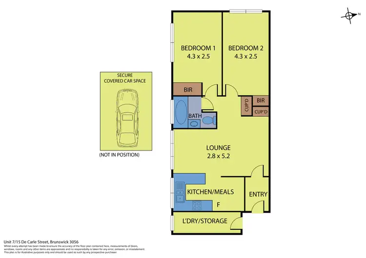 Floorplan of Homely apartment listing, 7/15 De Carle Street, Brunswick VIC 3056