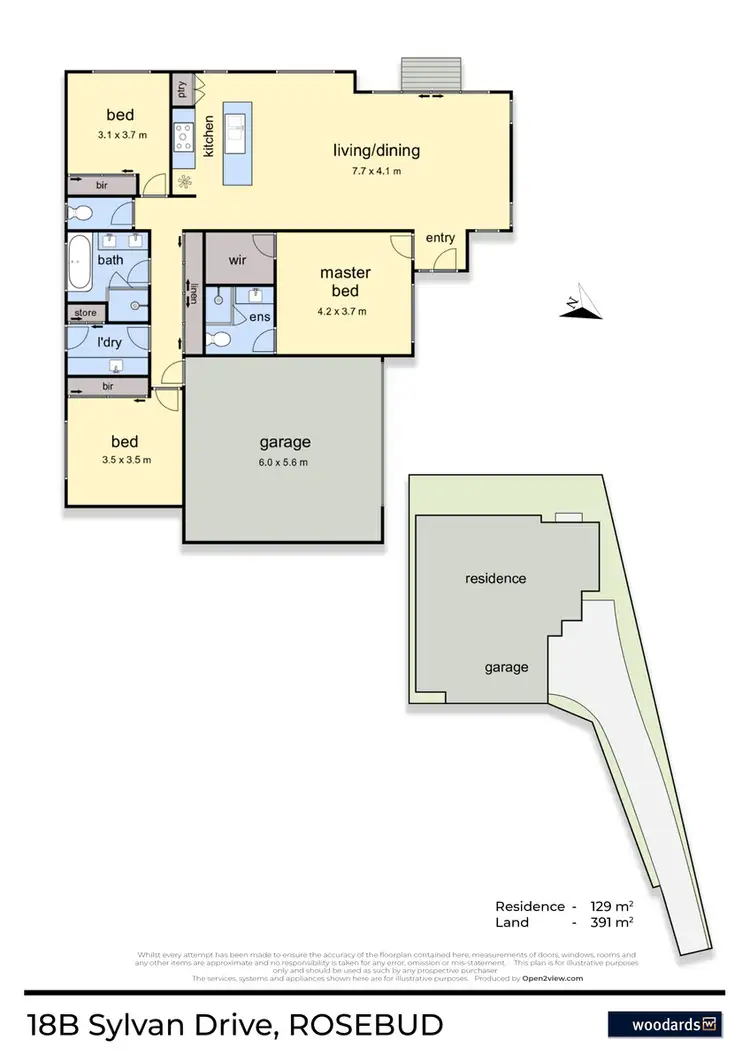 Floorplan of Homely house listing, 18B Sylvan Drive, Rosebud VIC 3939