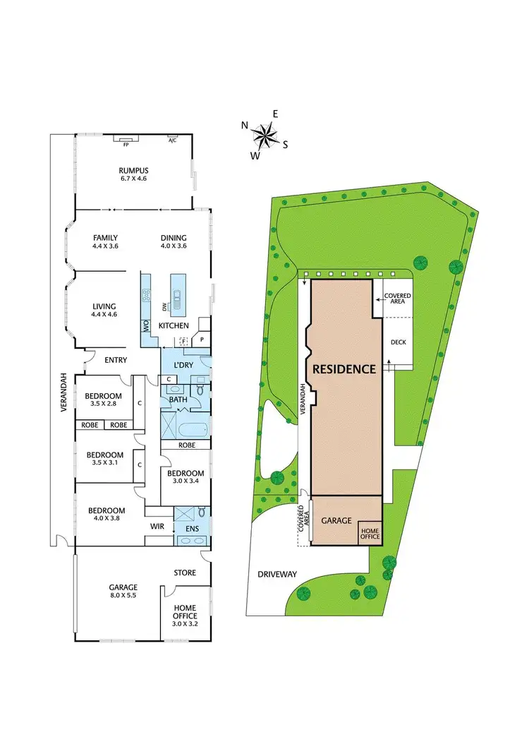Floorplan of Homely house listing, 50 Narr-Maen Drive, Croydon Hills VIC 3136