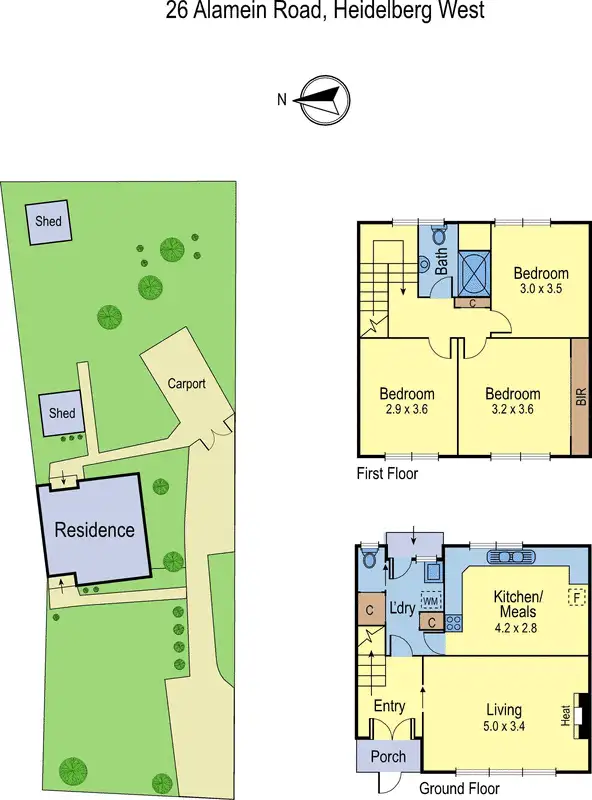 Floorplan of Homely house listing, 26 Alamein Road, Heidelberg West VIC 3081
