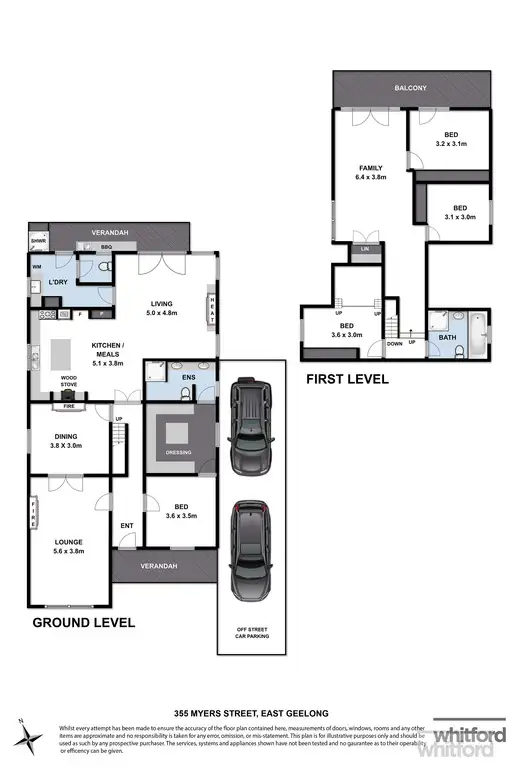 Floorplan of Homely house listing, 355 Myers Street, East Geelong VIC 3219