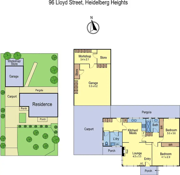 Floorplan of Homely house listing, 96 Lloyd Street, Heidelberg Heights VIC 3081