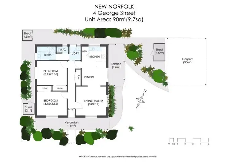 Floorplan of Homely house listing, 4/4-6 George Street, New Norfolk TAS 7140
