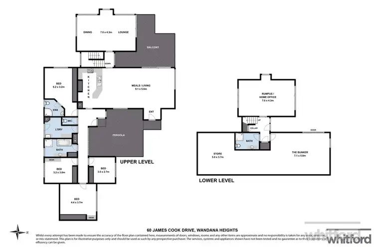 Floorplan of Homely house listing, 60 James Cook Drive, Wandana Heights VIC 3216