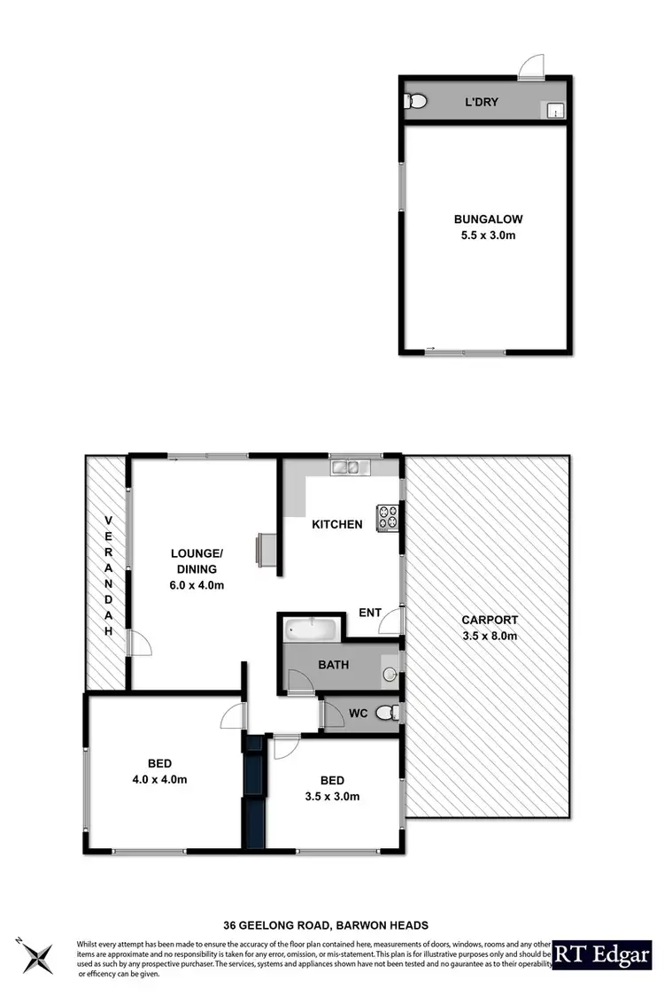 Floorplan of Homely house listing, 36 Geelong Road, Barwon Heads VIC 3227