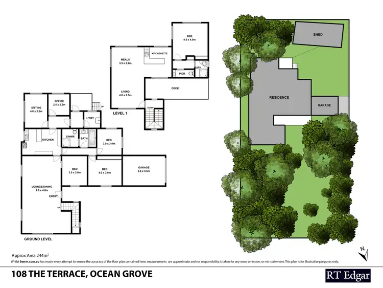 Floorplan of Homely house listing, 108 The Terrace, Ocean Grove VIC 3226