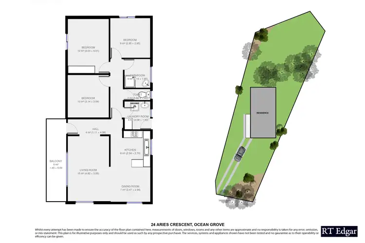 Floorplan of Homely house listing, 24 Aries Crescent, Ocean Grove VIC 3226