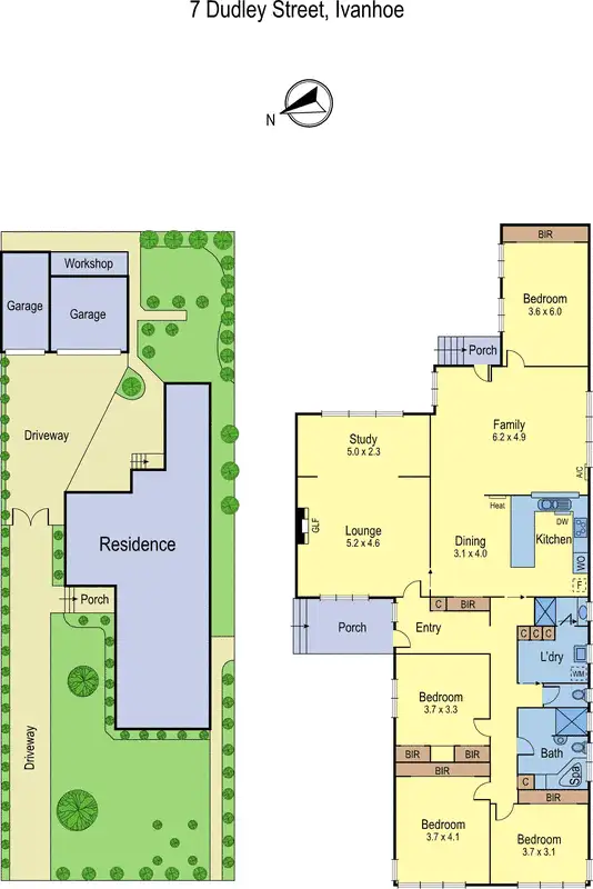 Floorplan of Homely house listing, 7 Dudley Street, Ivanhoe VIC 3079